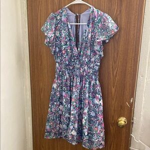 RAILS Floral V-Neck Dress